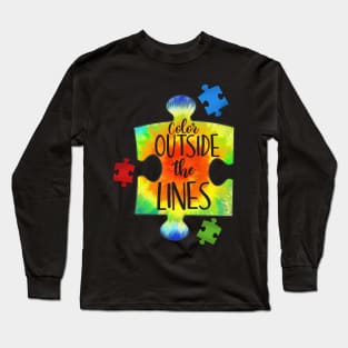 autism multicolor puzzle Long Sleeve T-Shirt